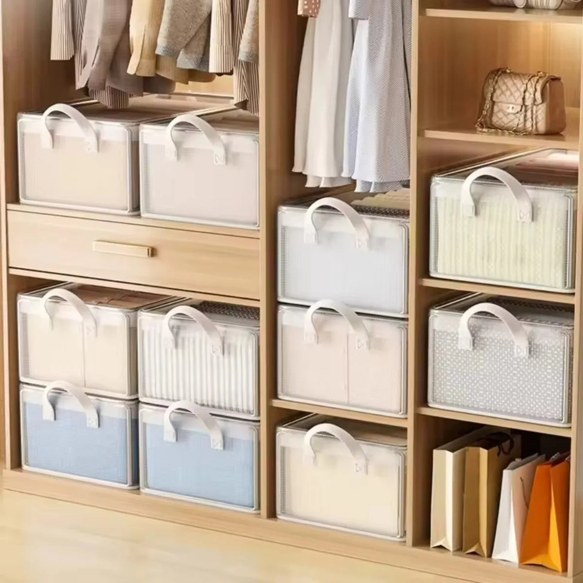 Waterproof PVC Clothes Storage Box with Steel Frame | Nixie