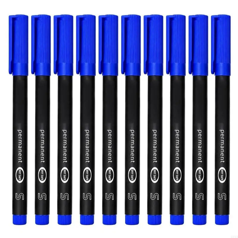 Fine Point Permanent Markers 10-Piece Set | Oil-Based Ink