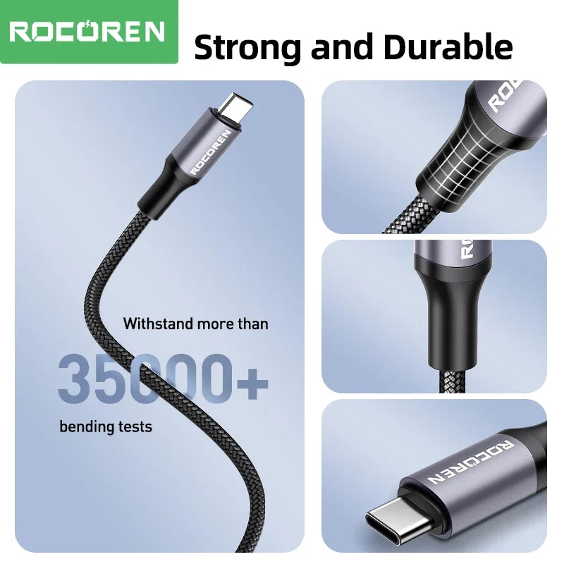 Rocoren 240W USB-C Cable PD 3.1 Fast Charging 2M/3M