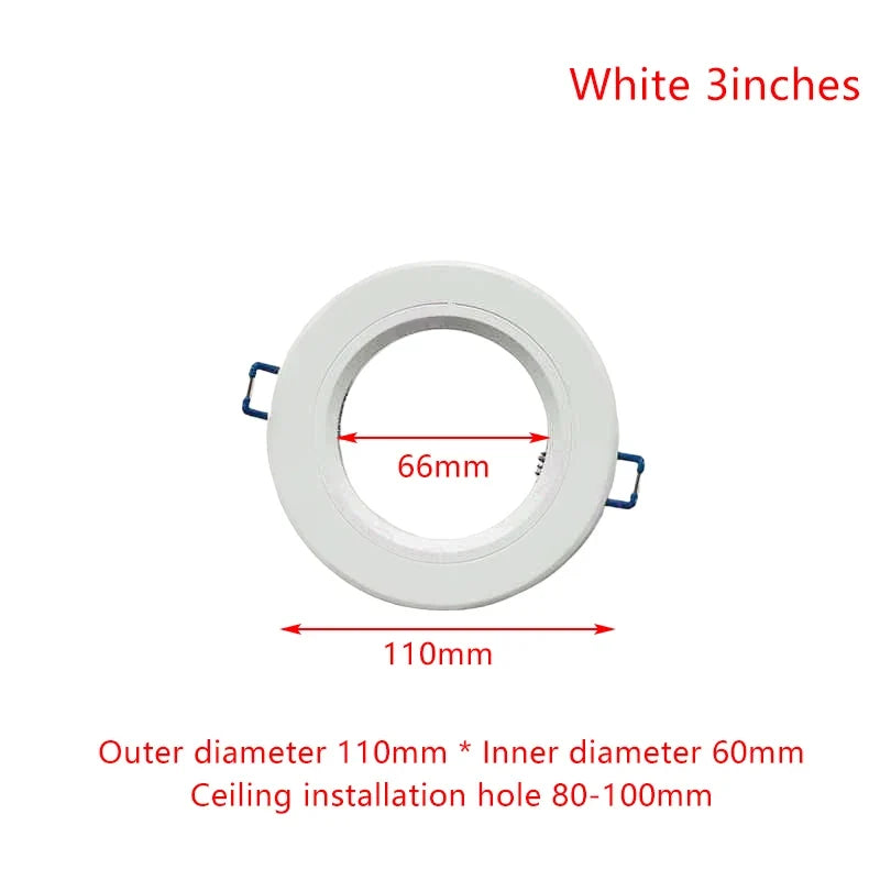 White LED Downlight Adapter Rings – Hole Enlarger & Spotlight Frames