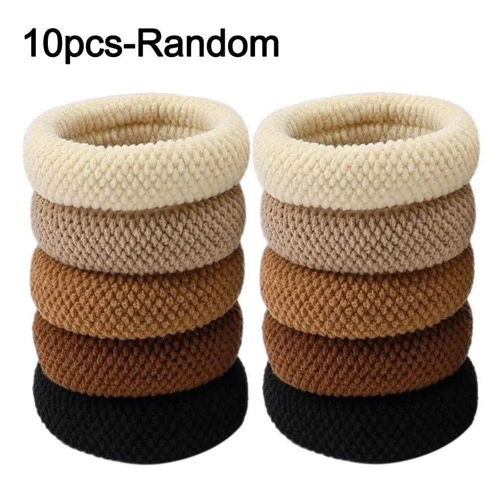 Mix Color Scrunchies Set – Bold Thick Hair Ties for Women