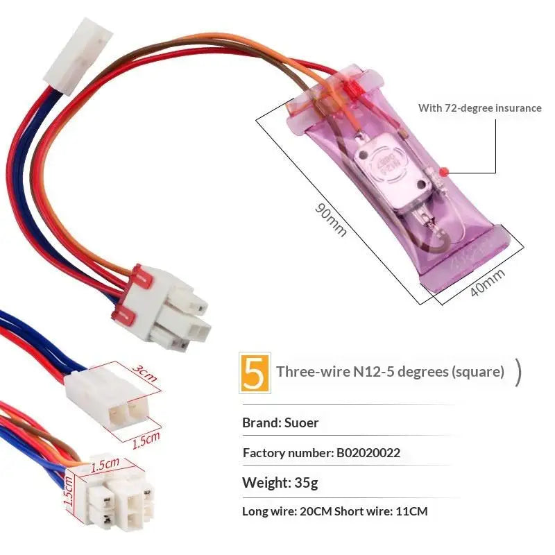 Bimetal Defrost Thermostat N12-5 AC250V 10A Refrigerator Part
