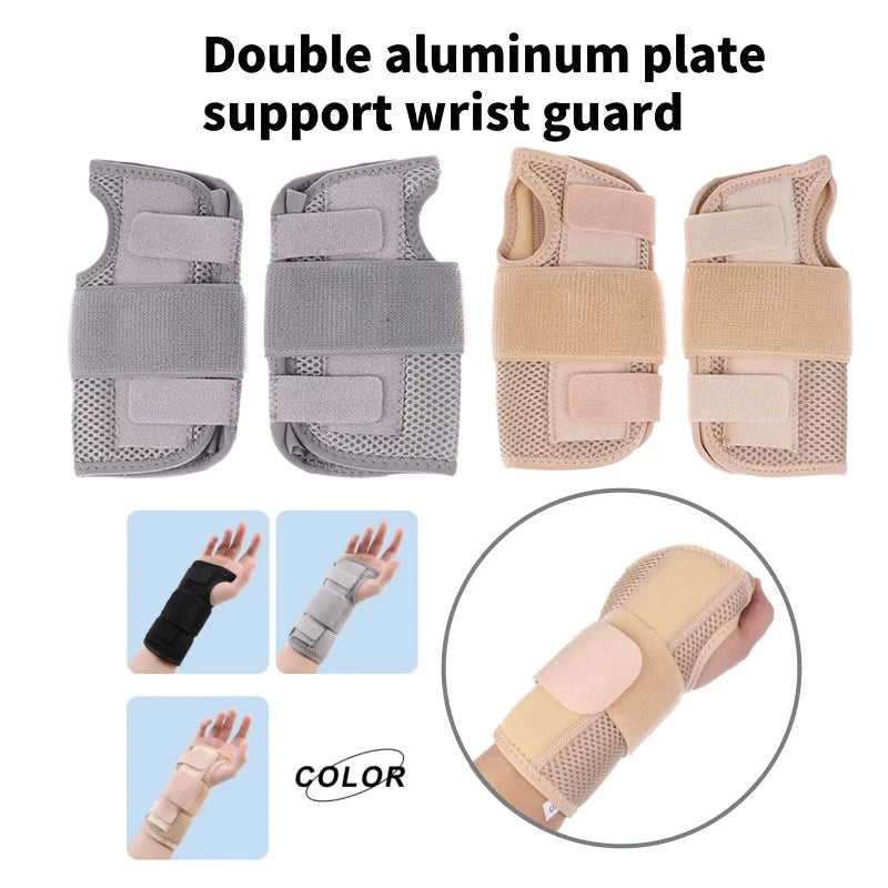 Adjustable Wrist Brace Dual Aluminum Splint – Right & Left
