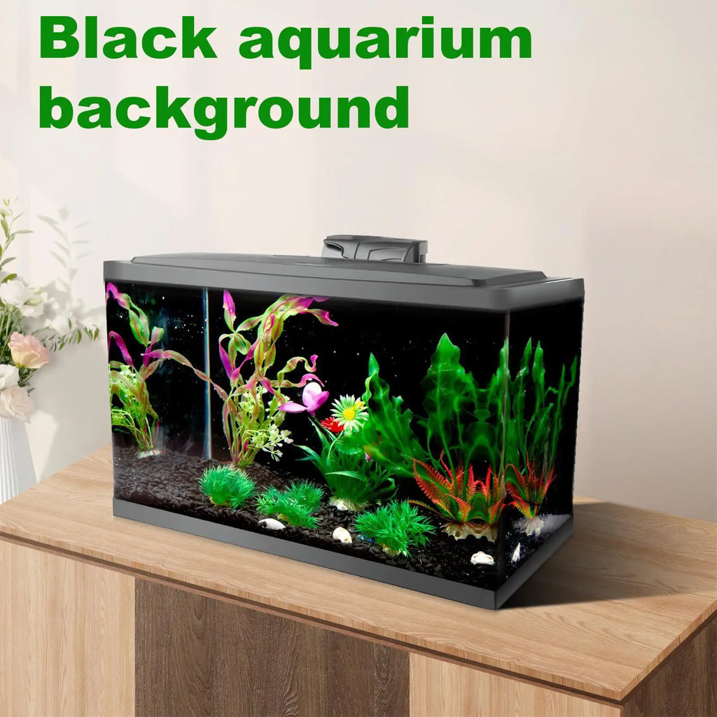 Black Aquarium Background Static Cling Film | 30cm & 40cm