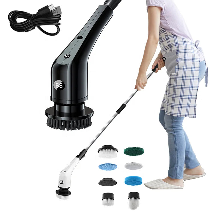 DUTRIEUX Cordless Electric Spin Scrubber – Extendable Power Brush