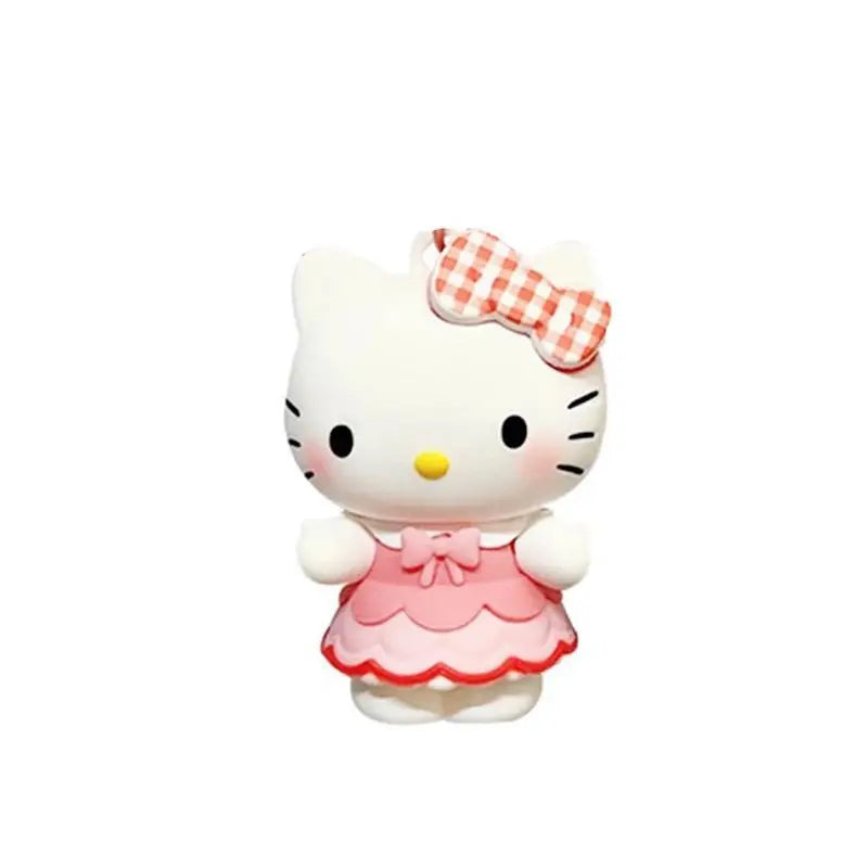 Sanrio Plaid Strawberry Keychain – Hello Kitty Kuromi Plush Charm