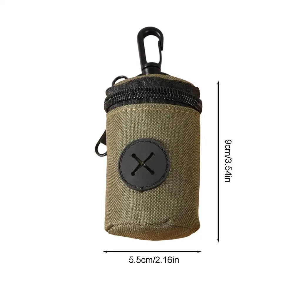 Dog Poop Bag Holder Zipper Clip Pouch – Oxford Cloth