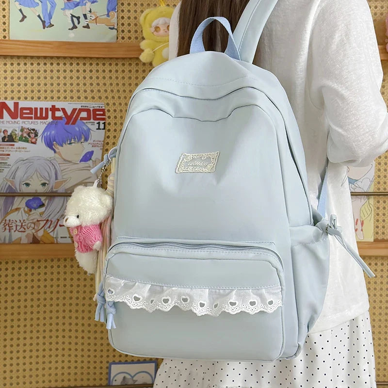 Nixie Large Capacity Girls School Backpack | Waterproof Nylon