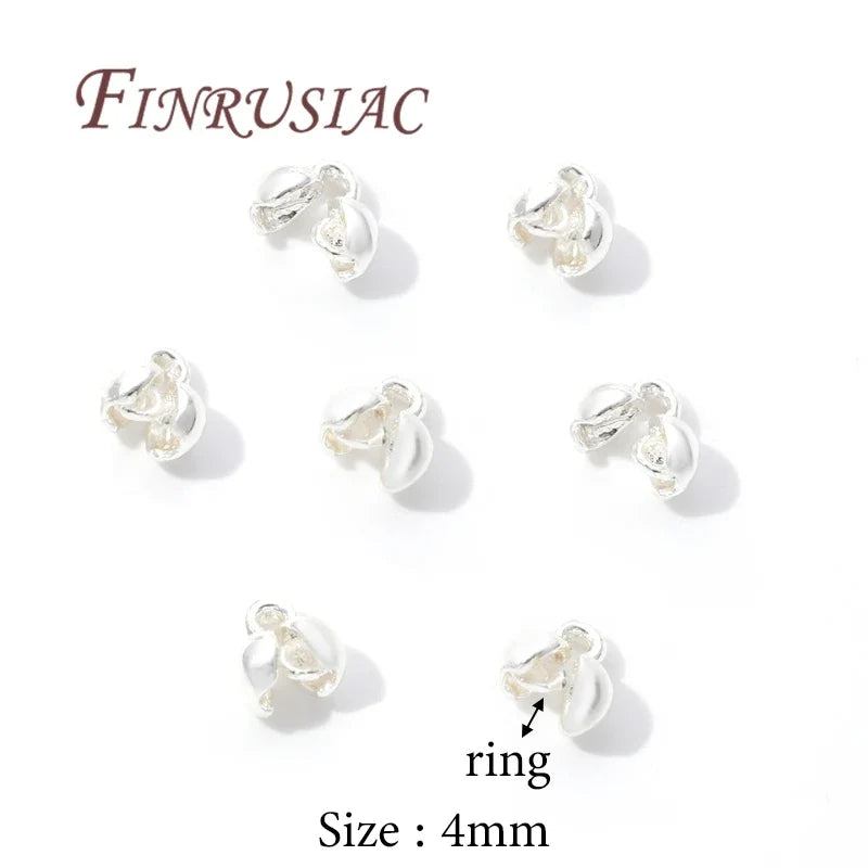 18K Gold Plated Crimp Beads & Bead Tip Connectors – 10–20 Pcs