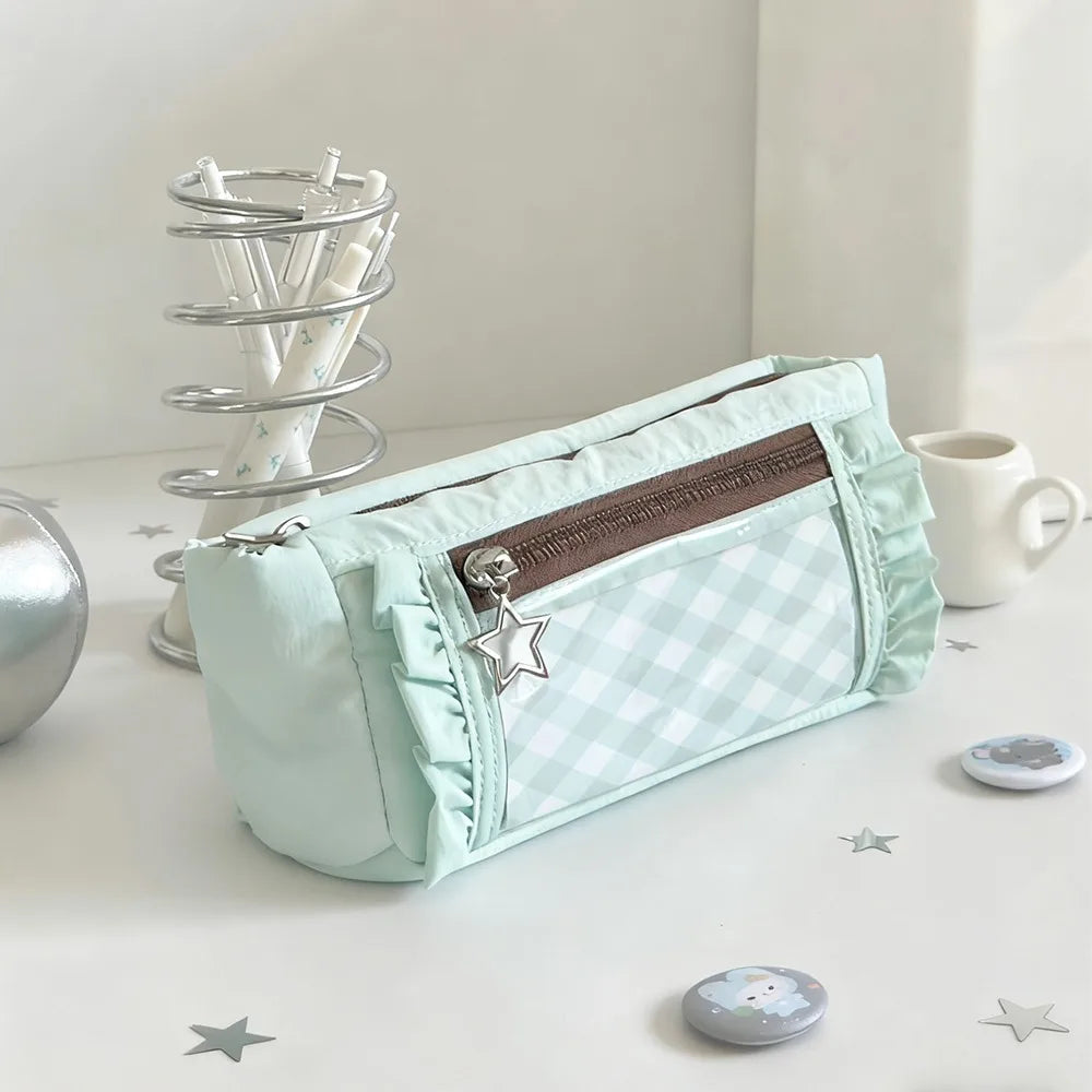 Transparent Window Pencil Case – Large Capacity Pen Bag