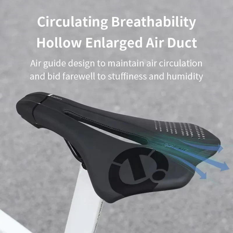 ESLNF Hollow Bike Saddle – Breathable MTB & Road Seat Cushion