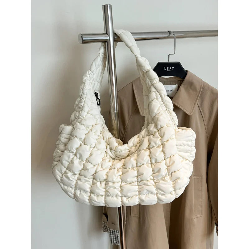 Puff Pleated Cloud Bag – Women's Large Crossbody Shoulder Bag