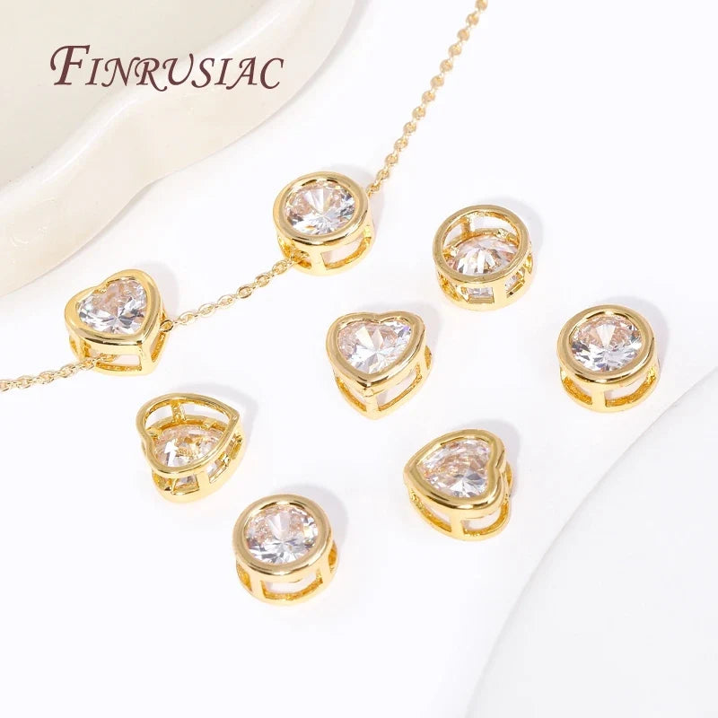 18K Gold Plated Zircon Spacer Beads – DIY Jewelry Findings