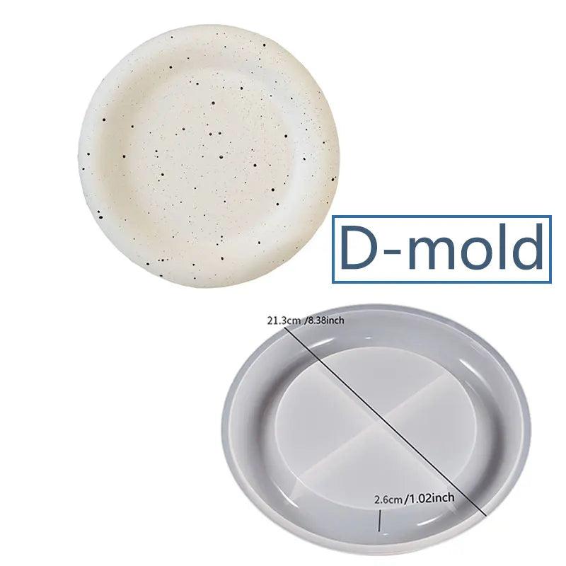 Silicone Tray Mold – Cloud Plum Blossom Round Resin DIY