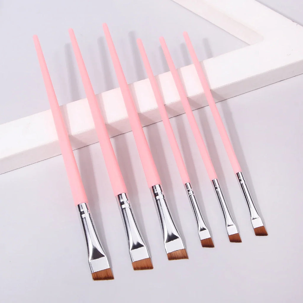6-Piece Eye Makeup Brush Set – Eyeliner & Eyebrow Brushes