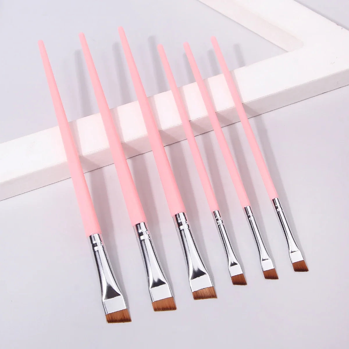 6-Piece Eye Makeup Brush Set – Eyeliner & Eyebrow Brushes