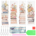 4-Pack Diamond Art Bookmark Kit – DIY Rhinestone Bookmarks