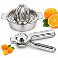 2-Piece Stainless Steel Lemon Squeezer & Citrus Juicer Set