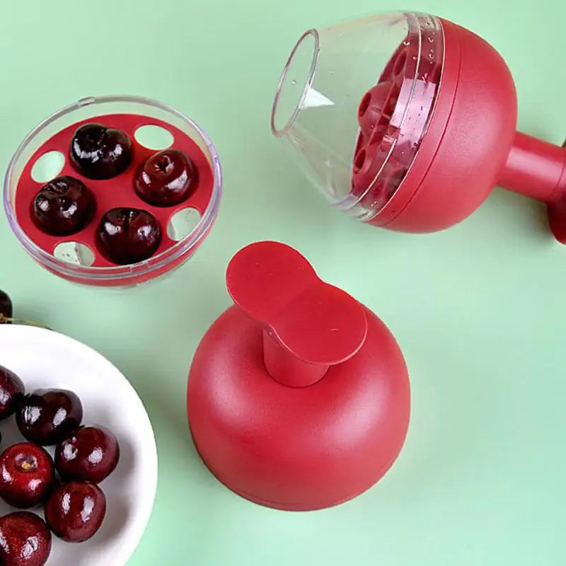 4-Hole Cherry Pitter Tool – Fast Fruit Seed Remover