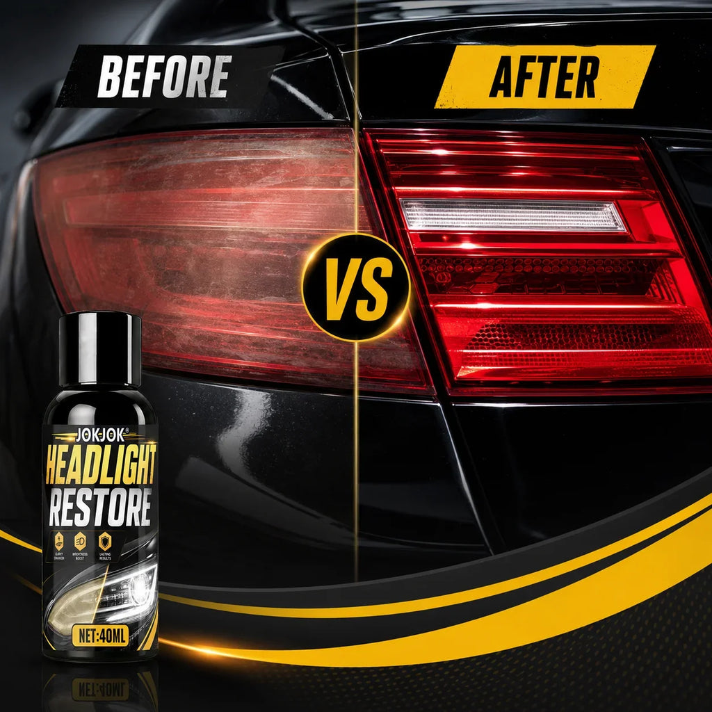 Car Headlight Restoration Kit – Remove Yellowing & Oxidation