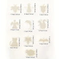 Animal Shape Wooden Embroidery Blanks – Pre-Drilled Cross Stitch