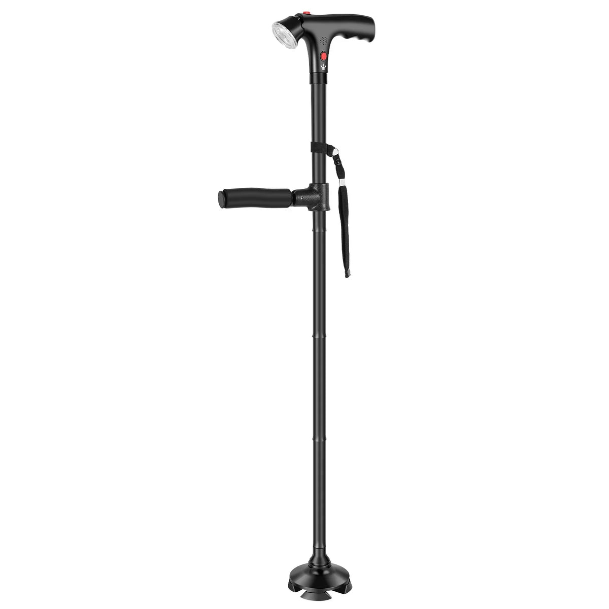Folding Walking Cane with LED Light & SOS Alarm | Aluminum