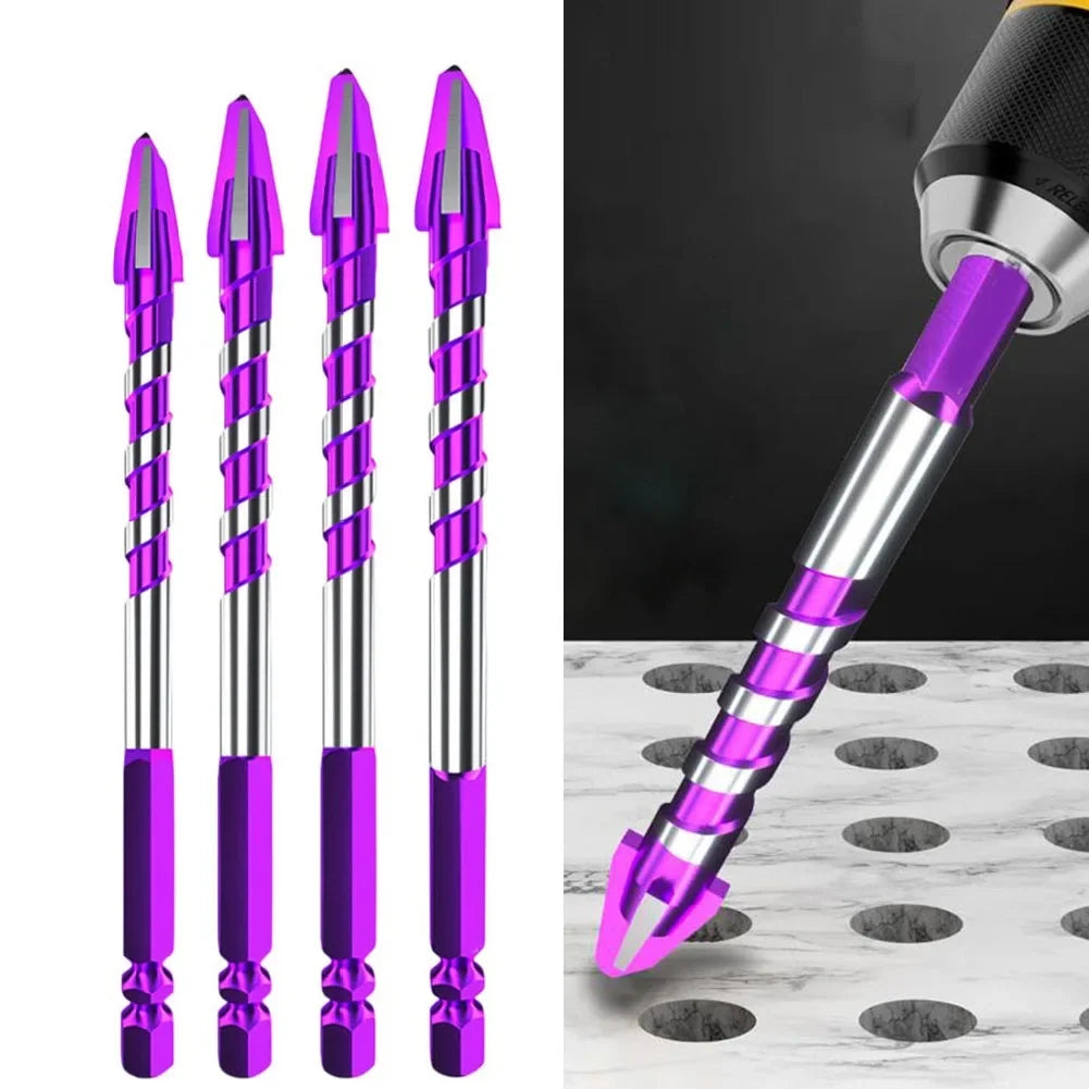 DAZZLEEX 6mm Triangle Carbide Drill Bits – Wall, Tile & Wood