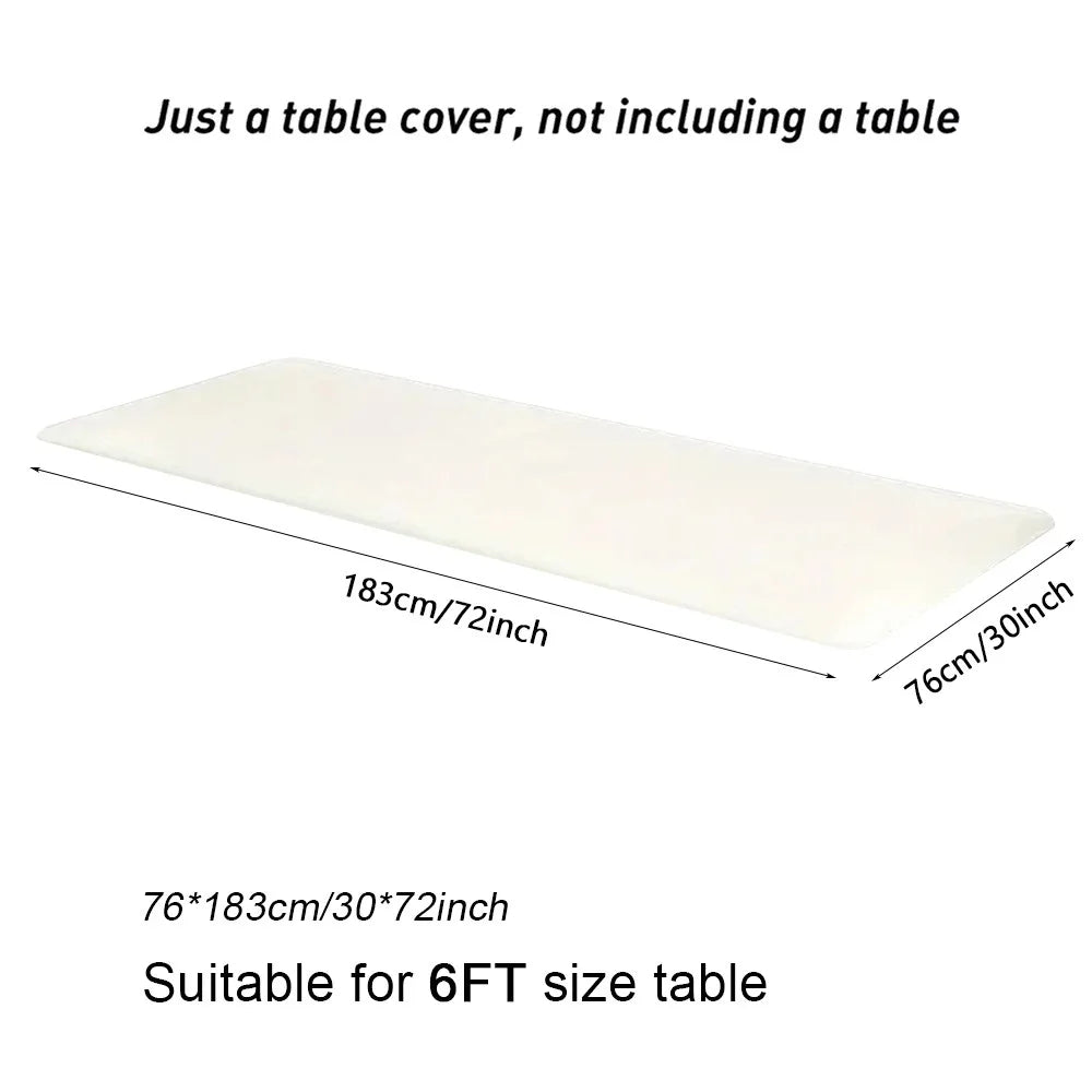 Spandex Stretch Fitted Tablecloth – 6FT Rectangular Cover