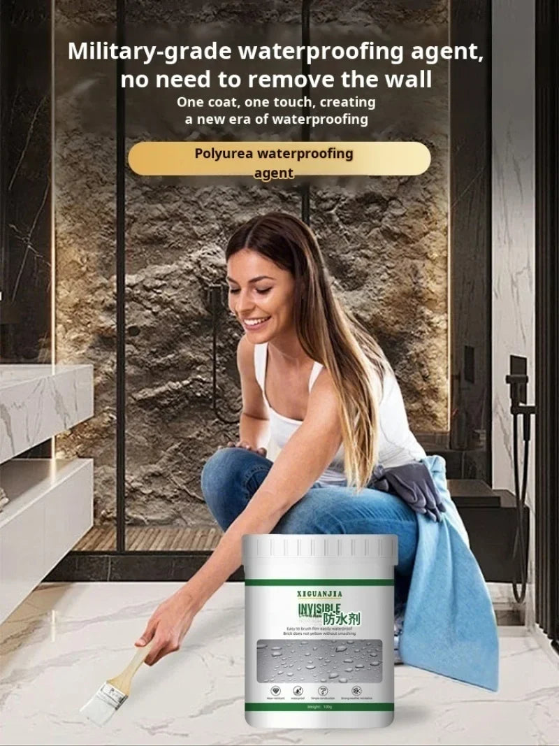 Transparent Waterproof Sealant Coating – Bathroom Leak Repair