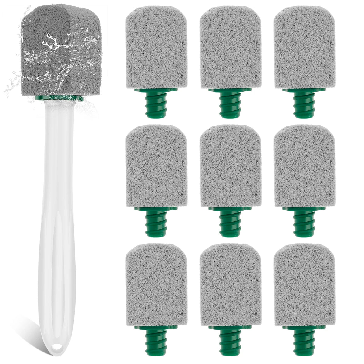 Pumice Cleaning Stone with Handle – 10 Heads | Willstar