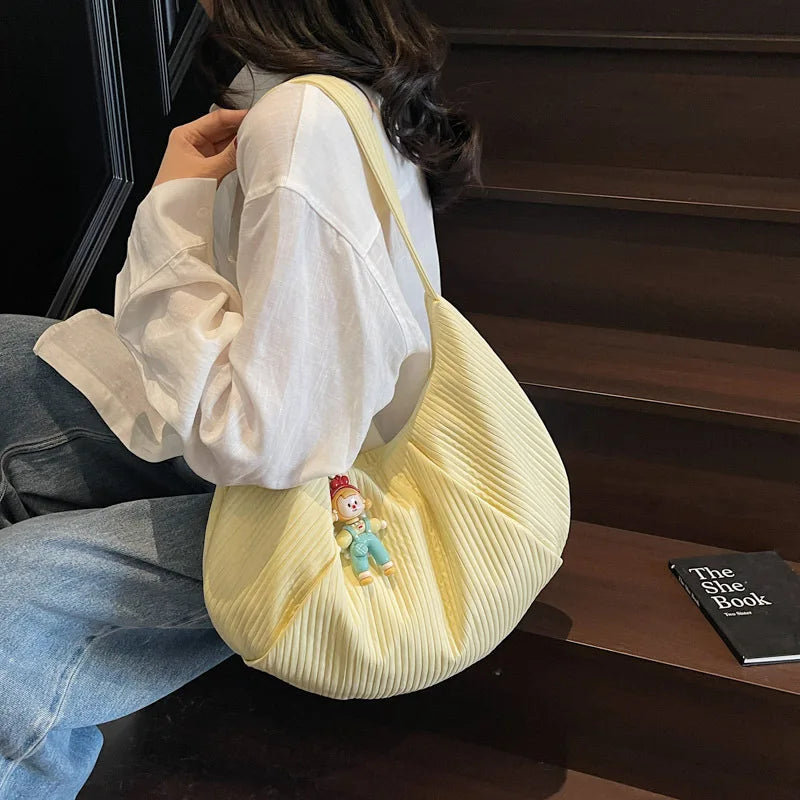 Women's Large Canvas Tote Bag | Casual Shoulder Bag 2025