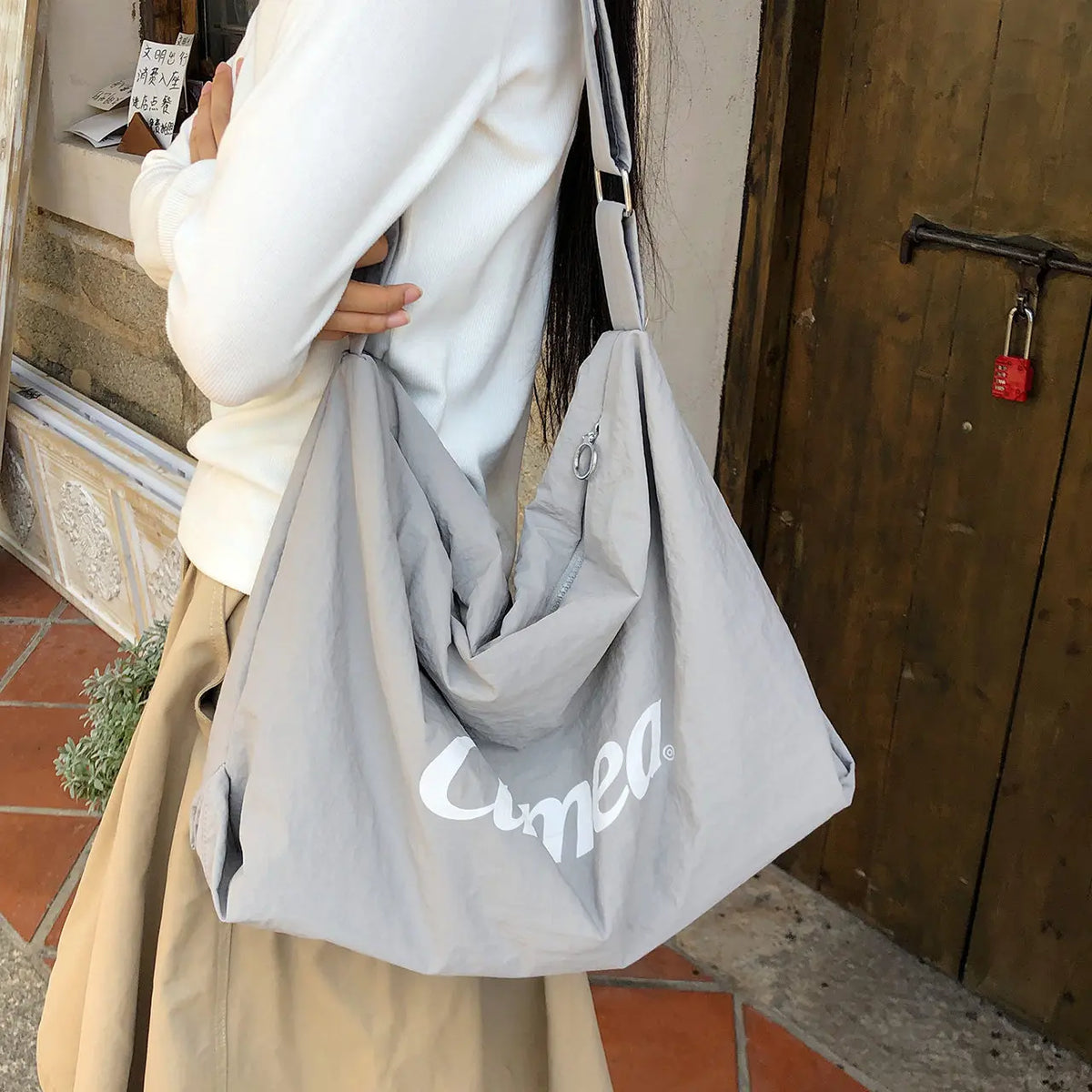 Women's Large Canvas Tote Bag – Shoulder Shopping Bag