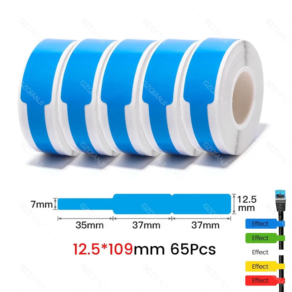 Niimbot Thermal Cable Label Stickers – Waterproof Self-Adhesive Tags