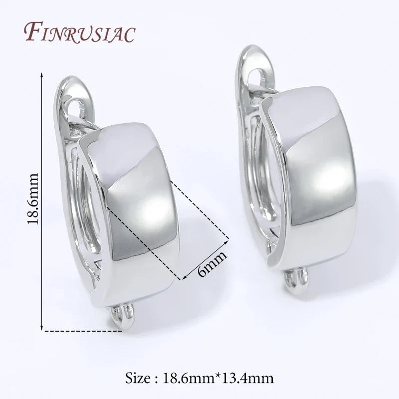 18K Gold Plated Water Drop Huggie Earring Clasp | Pearl Post