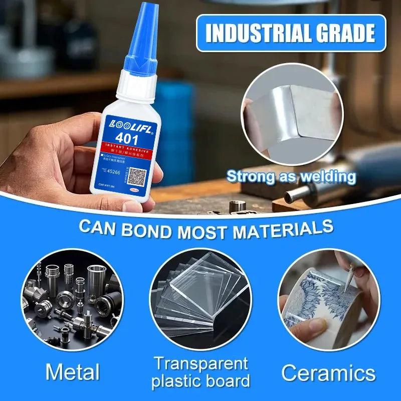 401 Instant Super Glue 20ml – Strong Universal Adhesive