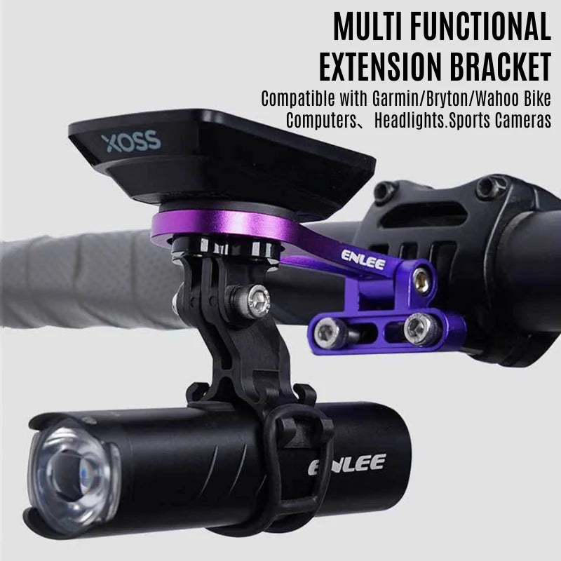 BUCKLOS Aluminum Bike Computer & Headlight Bracket Mount