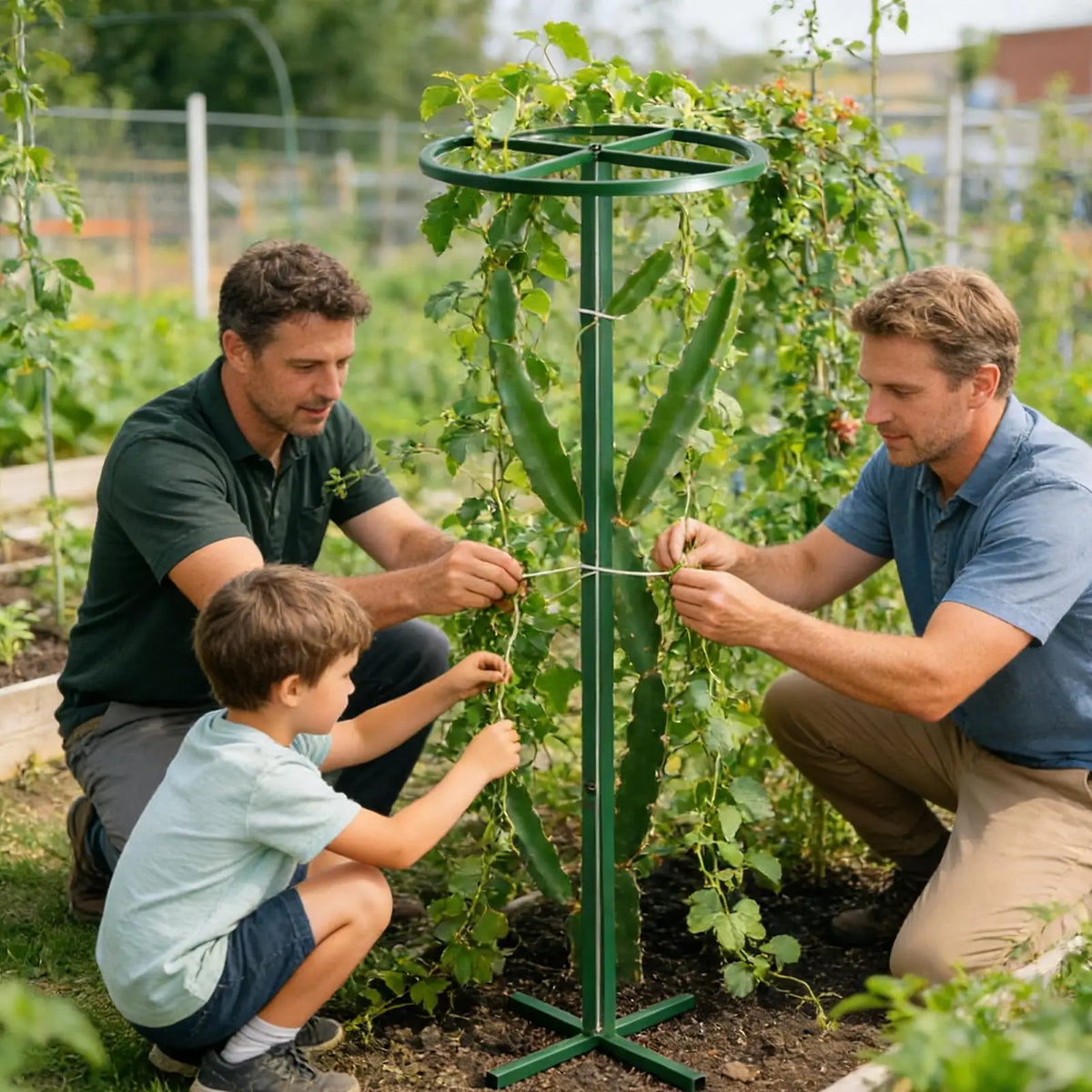 Adjustable Dragon Fruit Trellis | Vertical Metal Plant Support
