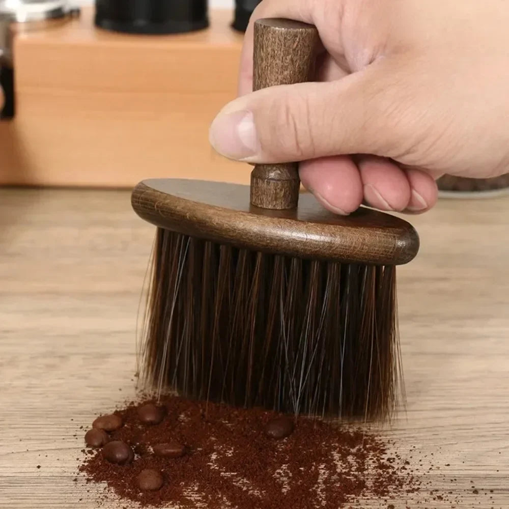 Soft Bristle Wooden Handle Keyboard & Coffee Cleaning Brush