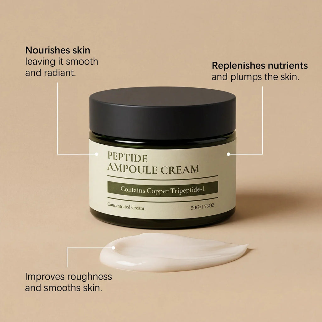 Blue Copper Peptide Face Cream – Hydrating Firming Moisturizer