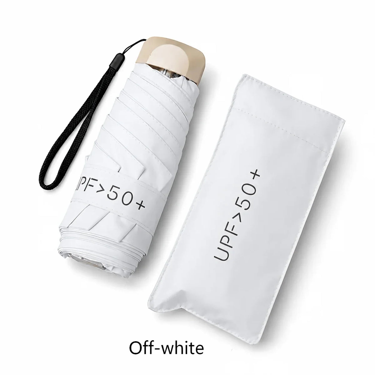 Nixie UPF50 Mini 5-Fold Portable Umbrella – Sun & Rain Parasol