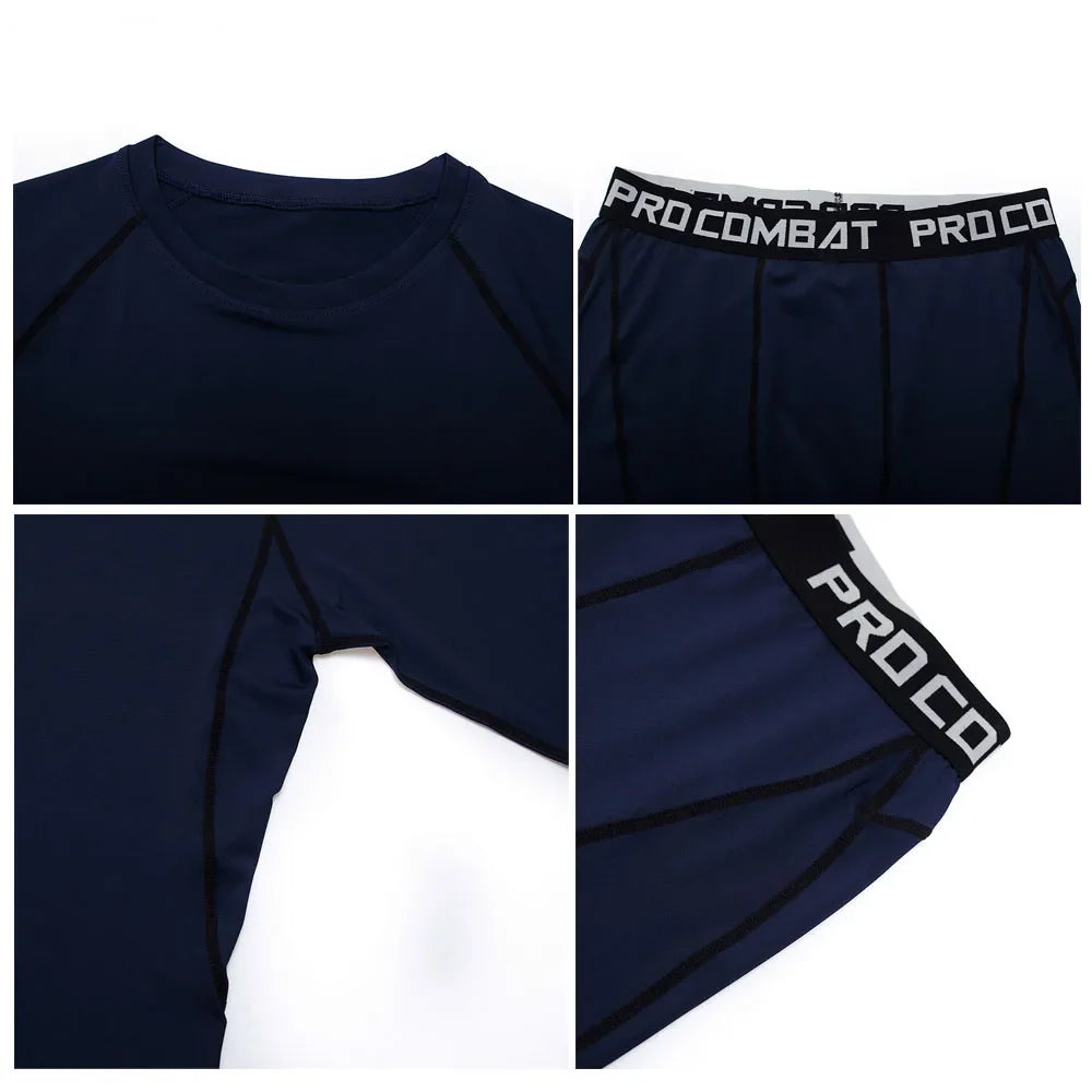 Men's Thermal Underwear Set – Compression Long Johns Base Layer