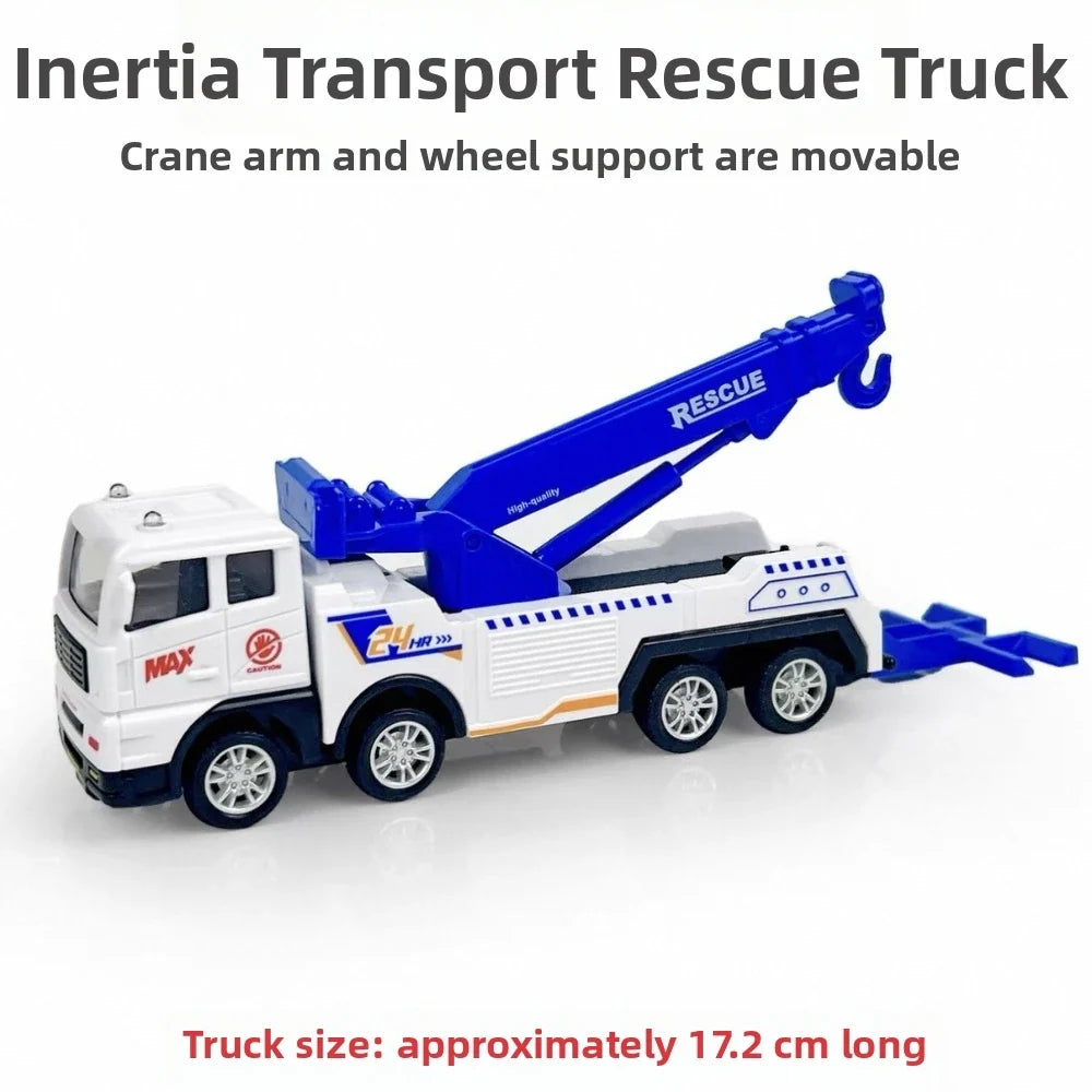 Kids Engineering Vehicle Toy Set – Excavator, Crane & Truck