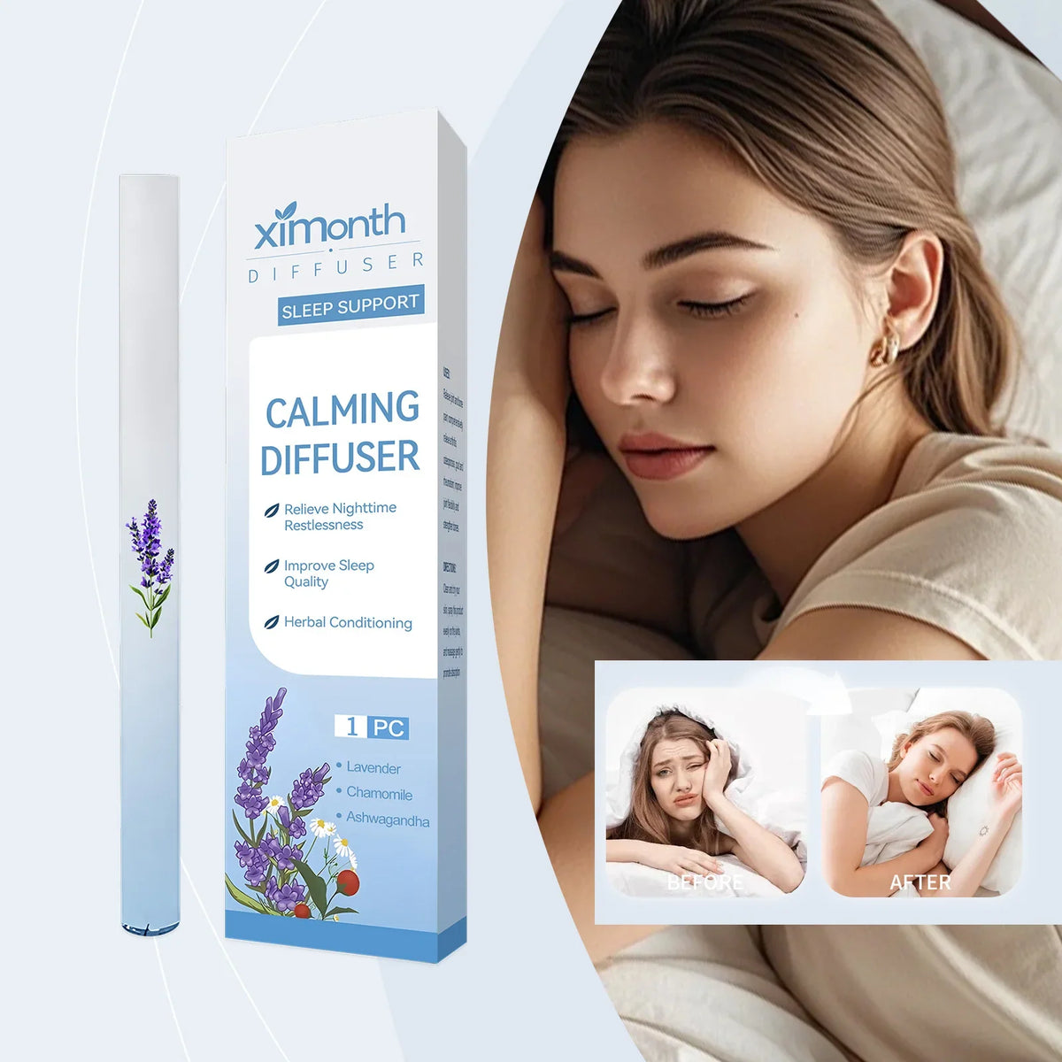 Herbal Calming Sleep Stick – Portable Nighttime Relaxation