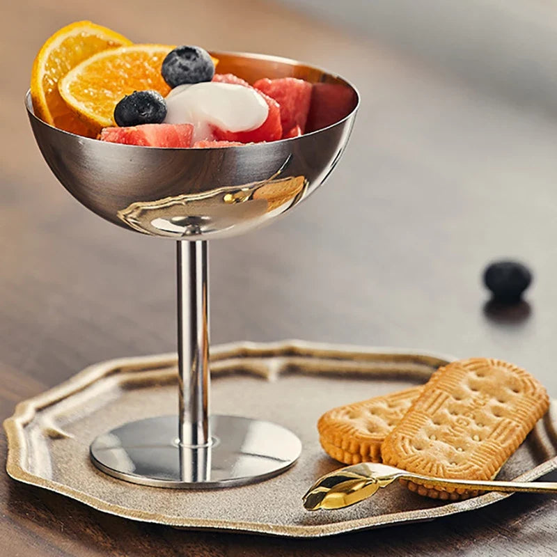 200ml Stainless Steel Ice Cream Cup & Dessert Sorbet Bowl