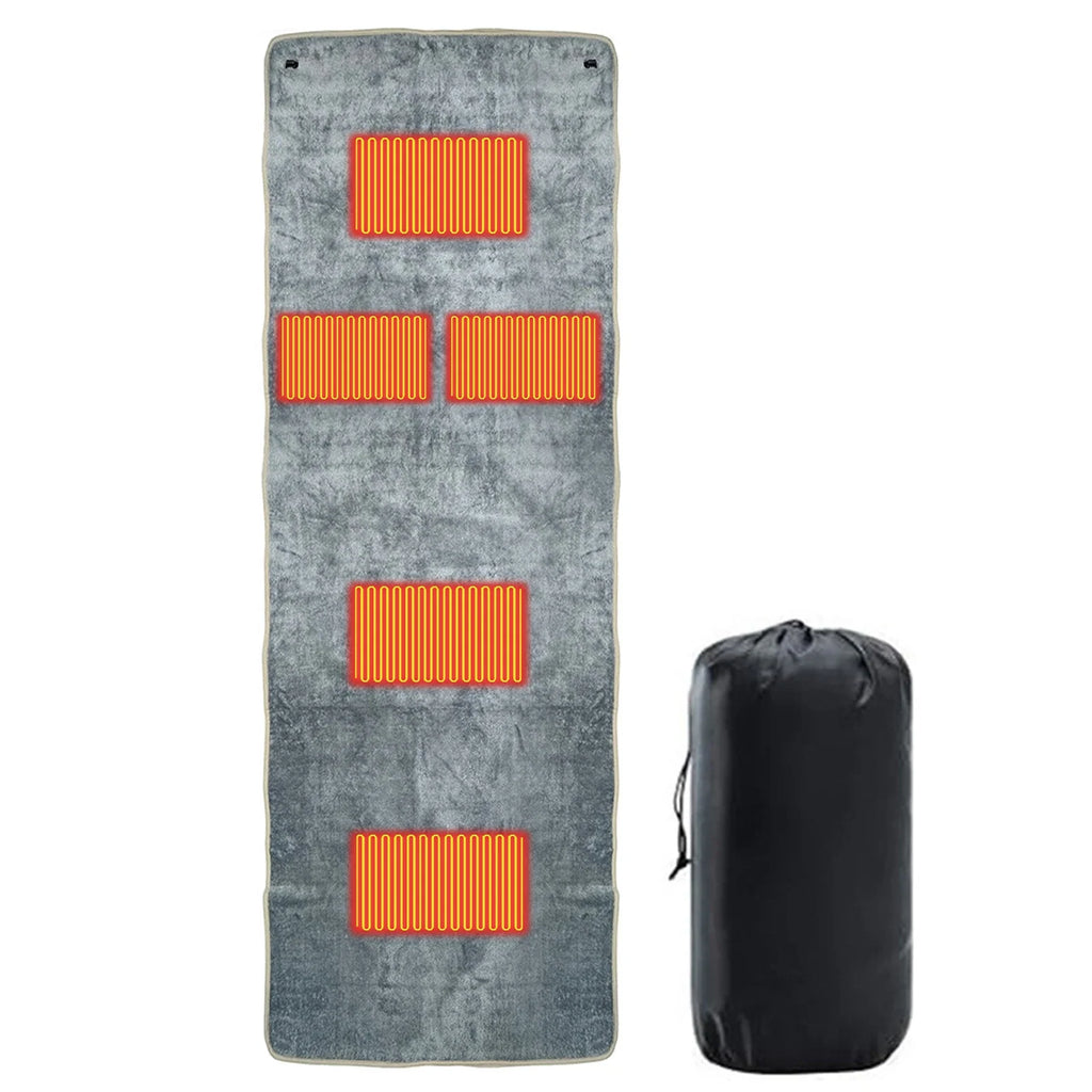 USB Heated Camping Sleeping Mat | 5-Zone Warmth, Waterproof