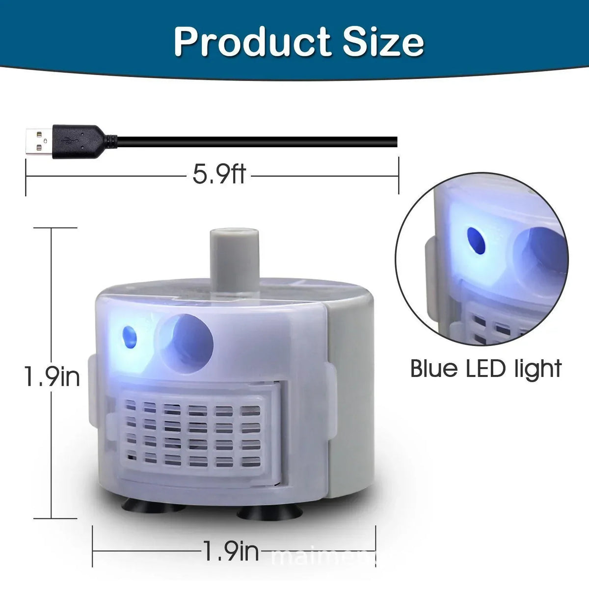 USB Replacement Water Pump for Cat Pet Fountain Dispenser