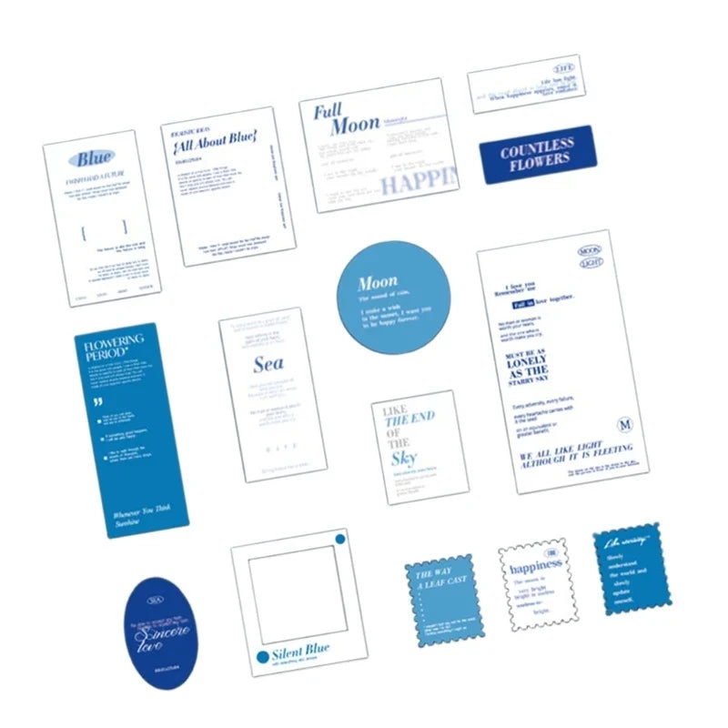 Waterproof Decorative Scrapbooking Stickers – 6 Styles