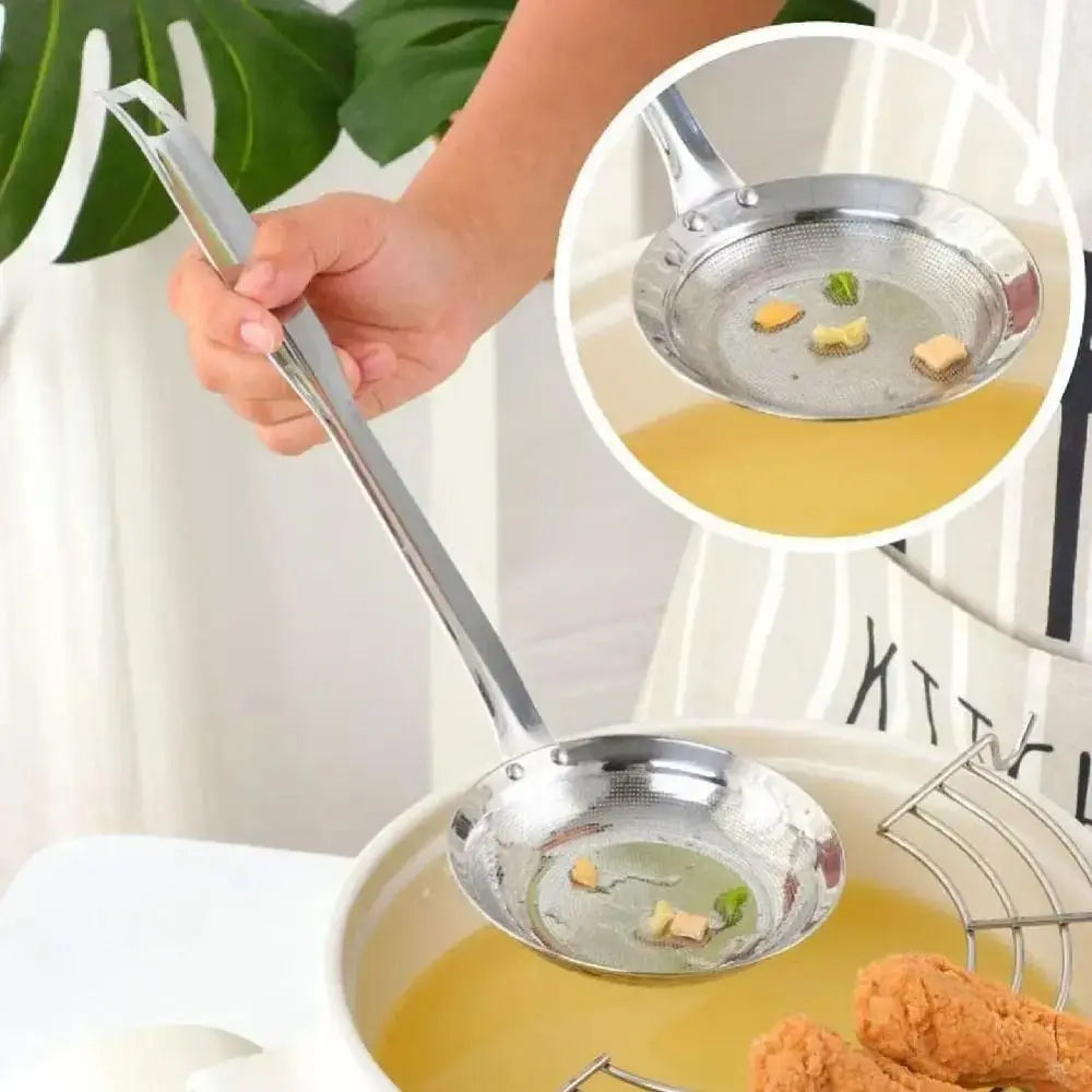 Stainless Steel Oil Strainer Fine Mesh Skimmer Spoon | S & L