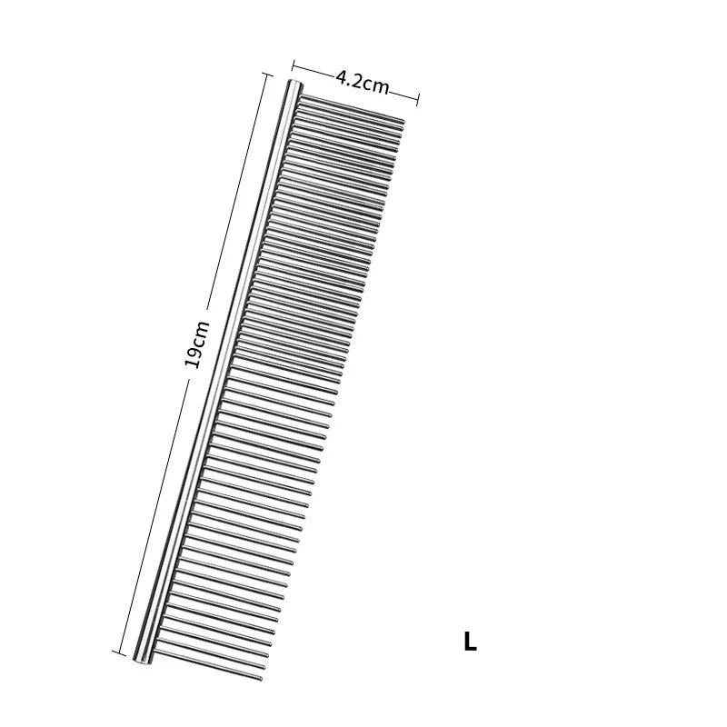 Stainless Steel Pet Dematting Comb for Dogs & Cats