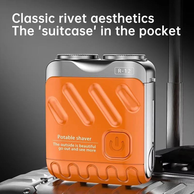 R-12 Mini Portable Electric Shaver – Wet & Dry Type-C Razor